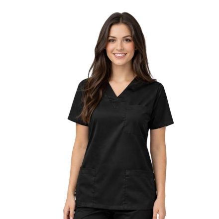 Bluza chirurgiczna stretch czarna roz. M – bluza chirurgiczna – odzież medyczna